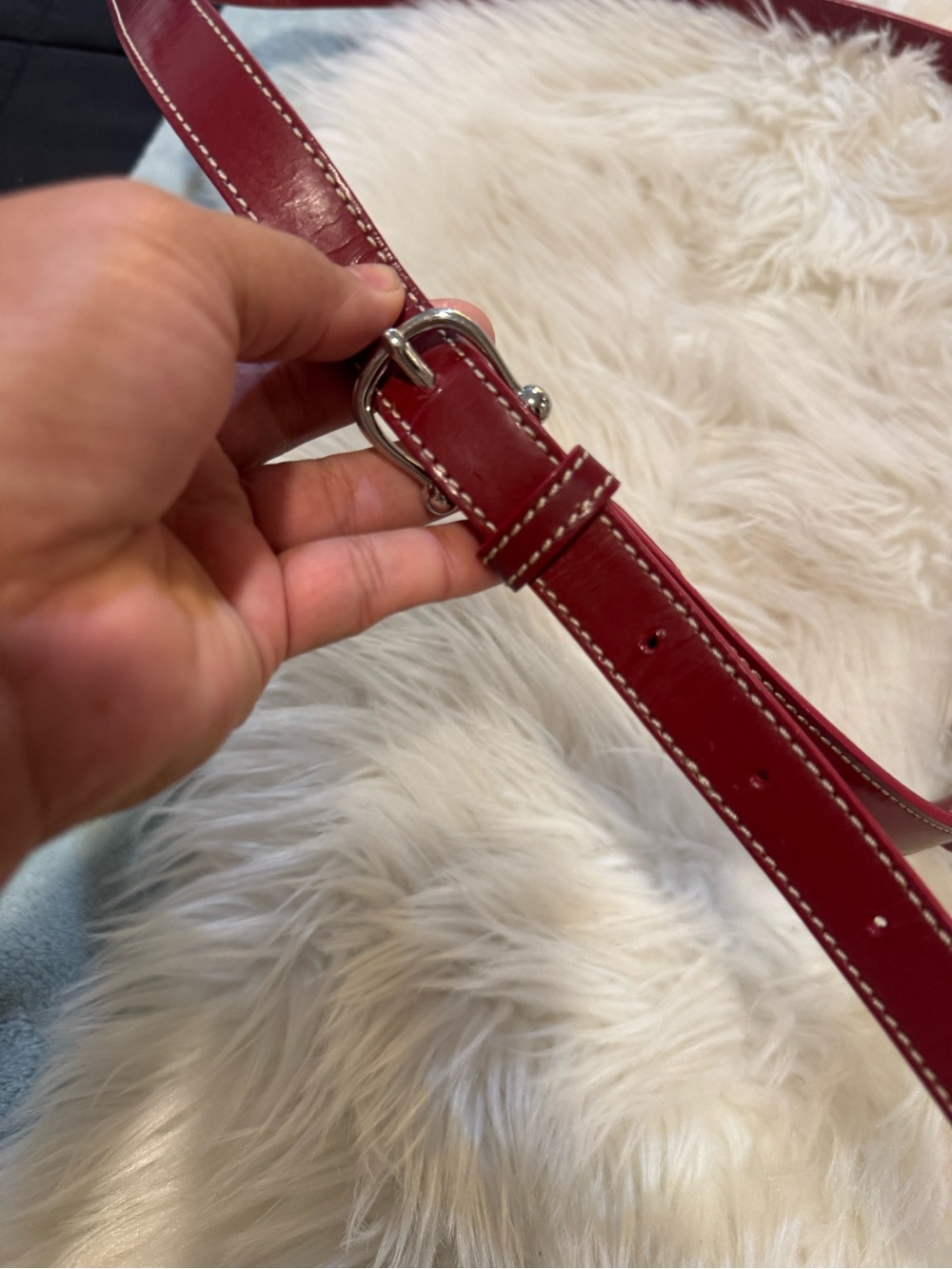 Burberry Red Plaid canvas Crossbody Shoulder Bag - Picture 4 of 8